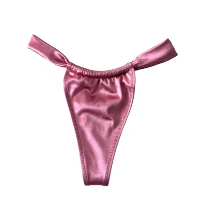 Bareminimale Women's Pink / Purple Emiliana Bikini Bottom - Pink In Pink/purple