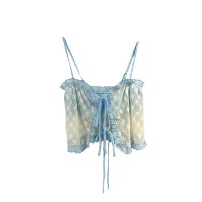 Bareminimale Women's White Sicily Lace Top