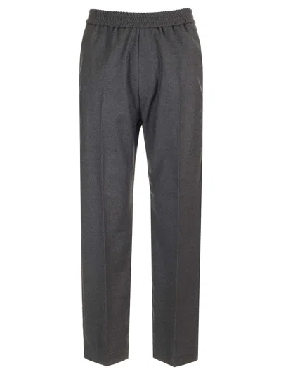 Barena Venezia Elastic Waist Casual Pants In Grey