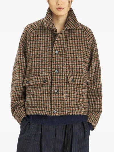 Barena Venezia Aria Check-pattern Single-breasted Coat In Multi