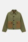 Barena Venezia Button Patch Pocket Jacket In Green