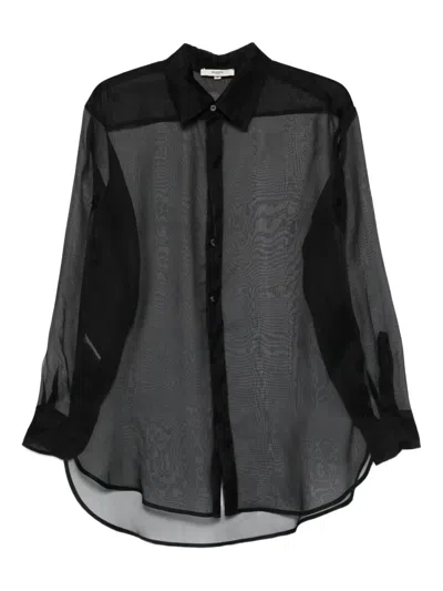 Barena Venezia Semi-transparentes Ausonia Hemd In Black