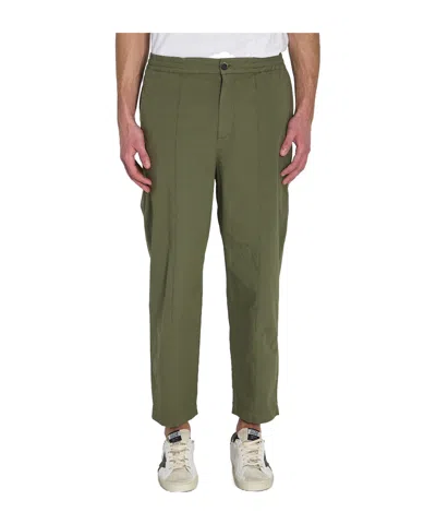 Barena Venezia Ameo Pavion Trousers Belt Loops Wide Leg In Green