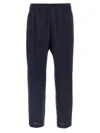 Barena Venezia Elastic Waistband Trousers With Back And Side Pockets In Blue