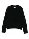 Barena Venezia Barena Navy Blue Ribbed Knit Long Sleeves In Black