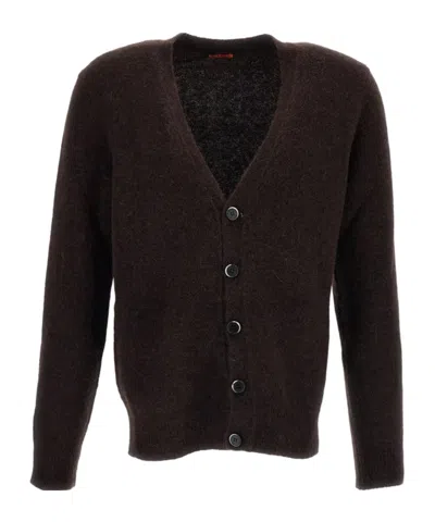 Barena Venezia Barena Button-up V-neck Cardigan In Brown