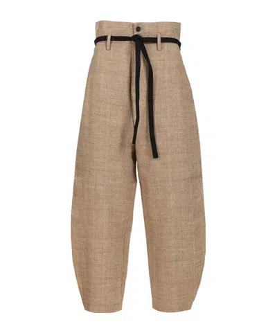 Barena Venezia Barena Candiano Belted Tapered Pants In Brown