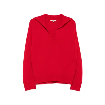 Barena Venezia Barena Cashmere V-neck Sweater In Red