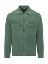 Barena Venezia Barena Man Shirt Green Size 40 Cotton, Elastane In Green