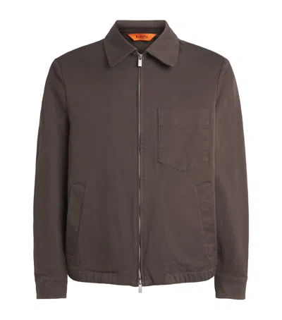 Barena Venezia Barena Gabardine Field Jacket In Brown