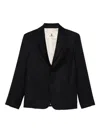 Barena Venezia Button-fastening Wool Jacket In Black