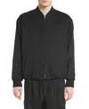 Barena Venezia Wool Zip-front Bomber Jacket In Black