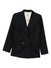 Barena Venezia Double-breasted Suit Jacket In Black