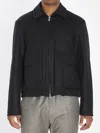 Barena Venezia Zippered Long Sleeve Casual Jacket In Black