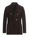 Barena Venezia Barena Man Blazer Dark Brown Size 42 Virgin Wool, Elastane
