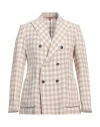 BARENA VENEZIA BARENA MAN BLAZER LIGHT BROWN SIZE 42 LINEN