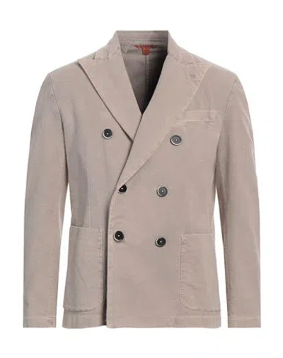 Barena Venezia Barena Man Blazer Light Brown Size 44 Cotton, Elastane In Sand