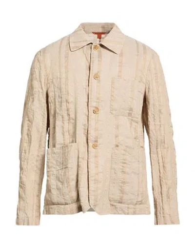 Barena Venezia Barena Man Blazer Sand Size 40 Linen, Cotton In Brown
