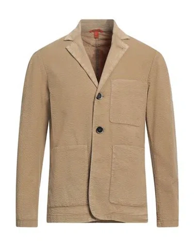 Barena Venezia Barena Man Blazer Sand Size 44 Cotton, Elastane In Beige