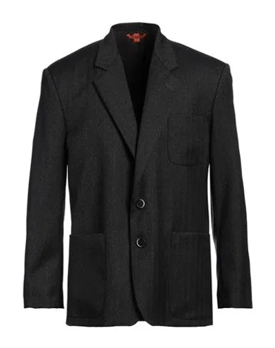 Barena Venezia Barena Man Blazer Steel Grey Size 44 Virgin Wool In Black