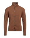 Barena Venezia Barena Man Cardigan Camel Size M Wool, Polyamide In Beige