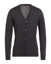 Barena Venezia Barena Man Cardigan Charcoal Size Xl Virgin Wool