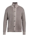 Barena Venezia Barena Man Cardigan Grey Size Xl Wool, Nylon