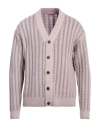 Barena Venezia Barena Man Cardigan Lilac Size L Wool, Nylon In Pink