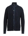 Barena Venezia Barena Man Cardigan Midnight Blue Size Xl Wool, Nylon