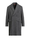 Barena Venezia Barena Man Coat Charcoal Size 46 Virgin Wool, Polyamide