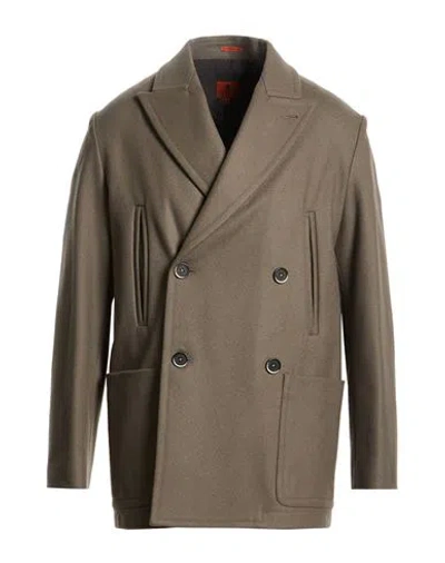 Barena Venezia Barena Man Coat Grey Size 42 Wool, Polyamide In Brown