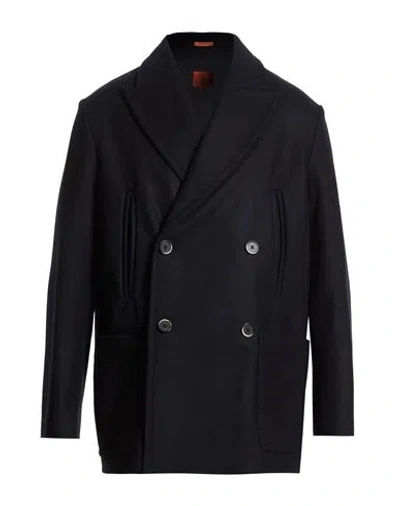 Barena Venezia Barena Man Coat Midnight Blue Size 42 Virgin Wool, Polyamide