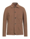 Barena Venezia Barena Man Shirt Camel Size 38 Cotton, Elastane In Brown