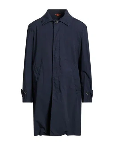 Barena Venezia Barena Man Overcoat & Trench Coat Midnight Blue Size 40 Cotton, Elastane