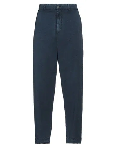Barena Venezia Barena Man Pants Navy Size 34 Cotton, Elastane In Navy Blue