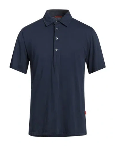 Barena Venezia Barena Man Polo Shirt Navy Blue Size Xxl Cotton