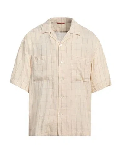 Barena Venezia Barena Man Shirt Beige Size 44 Linen, Lyocell, Cotton