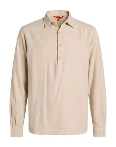 Barena Venezia Barena Man Shirt Beige Size 48 Cotton In Animal Print