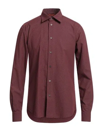 Barena Venezia Barena Man Shirt Burgundy Size 42 Cotton In Red