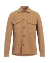 Barena Venezia Barena Man Shirt Camel Size 42 Cotton, Elastane In Beige