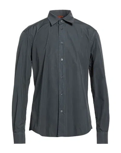 Barena Venezia Barena Man Shirt Lead Size 48 Cotton In Gray