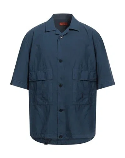 Barena Venezia Barena Man Shirt Navy Blue Size 38 Cotton