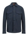 Barena Venezia Barena Man Shirt Navy Size 42 Cotton, Elastane In Navy Blue