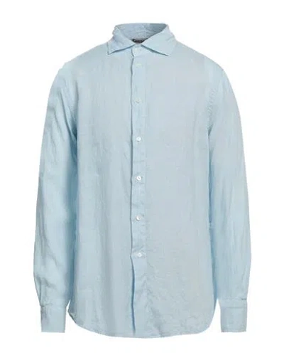 Barena Venezia Barena Man Shirt Sky Blue Size 48 Linen