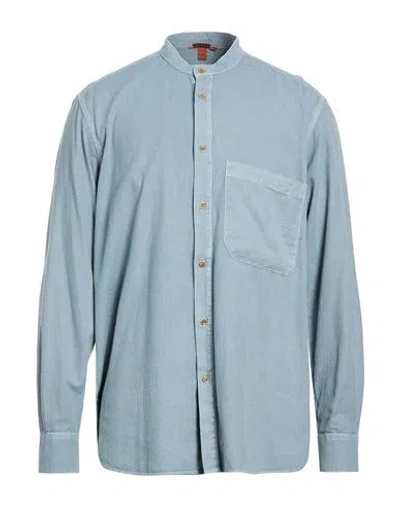 Barena Venezia Barena Man Shirt Slate Blue Size 40 Cotton