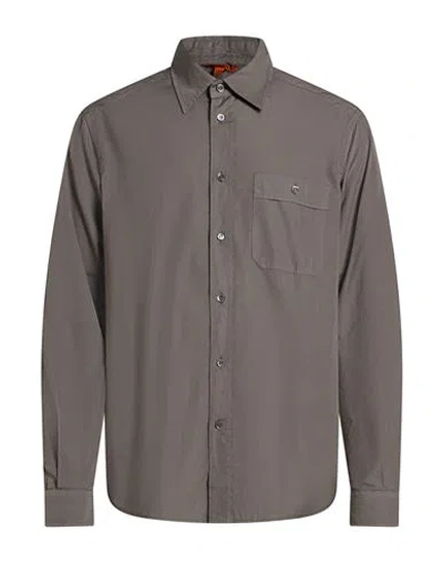 Barena Venezia Barena Man Shirt Taupe Size 46 Cotton In Gray