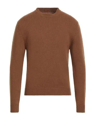 Barena Venezia Barena Man Sweater Camel Size L Wool, Polyamide In Beige