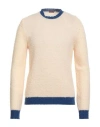 Barena Venezia Barena Man Sweater Cream Size Xl Virgin Wool