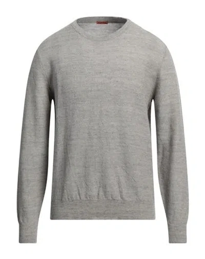 BARENA VENEZIA BARENA MAN SWEATER LIGHT GREY SIZE XXL LINEN, COTTON