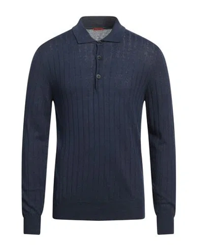 Barena Venezia Barena Man Sweater Navy Size Xl Linen, Cotton In Navy Blue